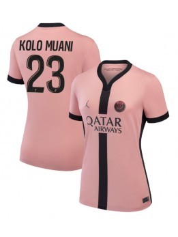 Paris Saint-Germain Randal Kolo Muani #23 Ausweichtrikot für Frauen 2024-25 Kurzarm